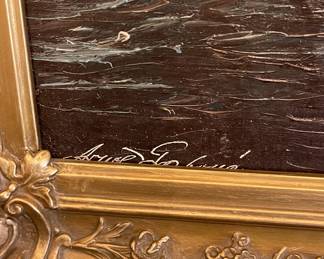 Signature, Original Painting byGeorg Arnold-Graboné (1896-1982), a German Impressionist artist renowned for his landscape paintings.