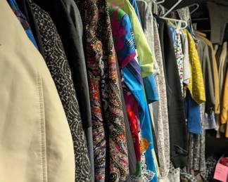 Women's shirts, some still with tags