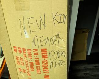 New King size memeory foam mattress