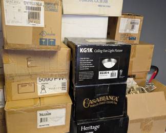 New in box light fixtures