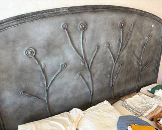 Metal floral headboard