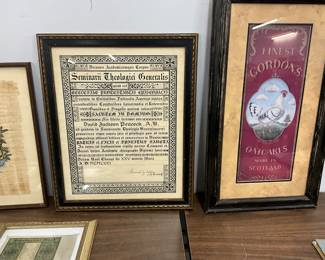 Framed Diploma from General Theological Seminary of the Episcopal Church