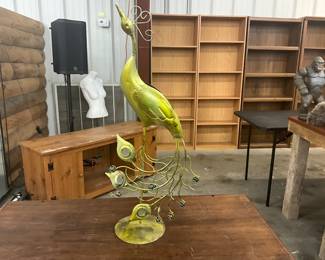 Metal Peacock Decor