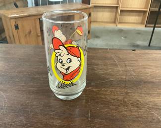 1985 Hardee's Alvin and the Chipmunks Drinking Glass 
