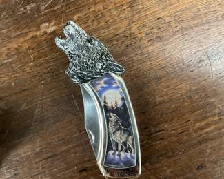 Franklin Mint Wolf Folding Knife