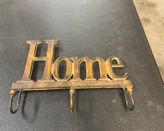 "Home" Wall Hook Rack for Keys, Coats etc...