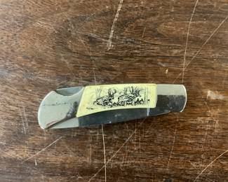Deer Picture Pocket Knife