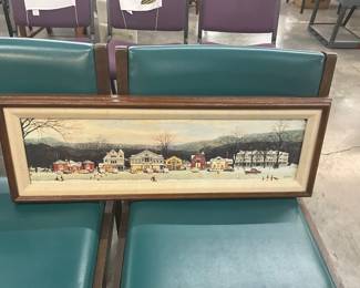 Framed Norman Rockwell Main Street Print