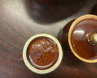 Hull Pottery Brown Drip Glaze Items