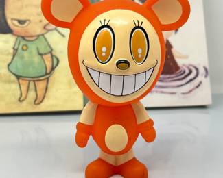 Japanese Artist Takashi Murakami Collectable “Mr. Tick” Vinyl Doll and Yoshitomo Nara Art Book Set