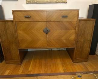 Antique art deco style buffet cabinet $250