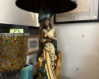 Vintage Hawaiian lamp $80