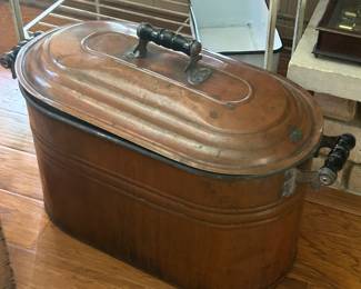 Copper boiler pot