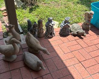 Lots and lots of outdoor lawn decor