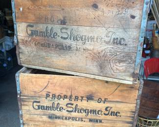 Gamble-Shogmo Inc Minneapolis MN wooden boxes