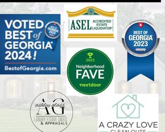 AWARDS 2023 AND 2024 FOR ASHLEY GLASS ESTATE SALES