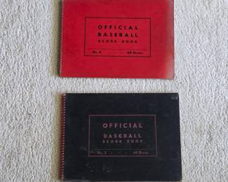 Baseball score books