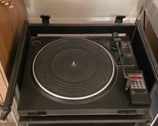 Vintage GE rack audio system with turntable