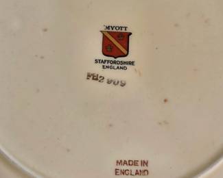 Myott Staffordshire England dinnerware 
