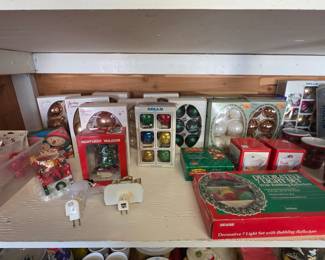 Christmas decorations, holiday decorations, vintage Christmas decorations