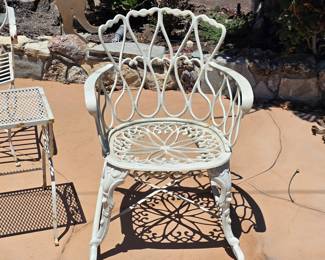 Vintage mid century metal patio furniture