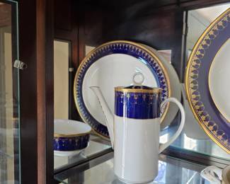 Royal Worcester fine bone china Imperial blue and gold pattern