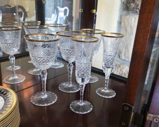 Ebeling and Reuss German hand blown crystal glasses