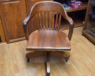 Vintage banker's swivel chair