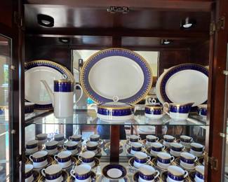 Royal Worcester fine bone china Imperial blue and gold pattern