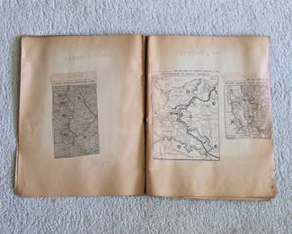 1940s World War II scrapbook, news clippings, pictures