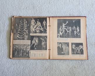 1940s sports scrapbook, baseball, basketball, football