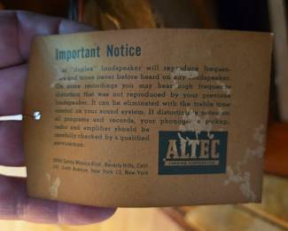 Altec Lansing 604C duplex speaker