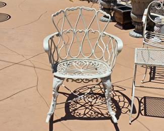Vintage mid century metal patio furniture