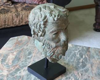 Plato bronze bust
