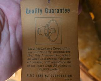 Altec Lansing 604C duplex speaker