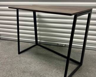 54 CollapsibleDeskwWoodLookTopMetalBase