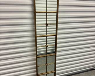 12 TallGridStyleFramedWallMirrorwRusticGoldFinish