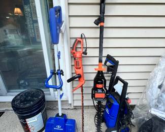 Saw and power wash