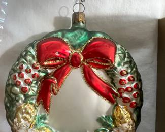 Vintage blown glass ornament
