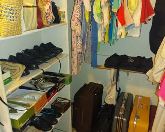 Vintage kids clothing and luggage