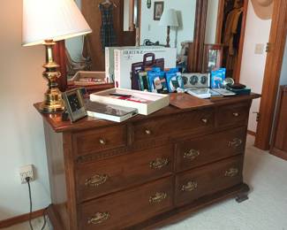 Dresser with mirror