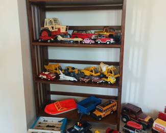 Trucks and cars