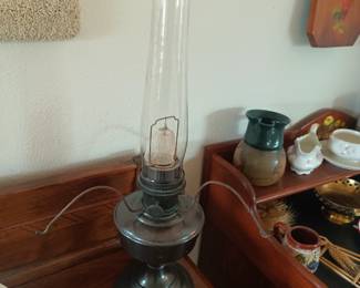 Old Alladin chimney lamp