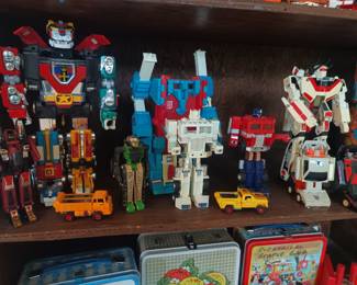 Transformers, gobots and Voltron!