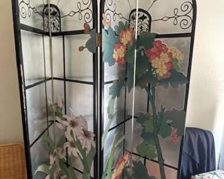 Four panel lacquer screen- very retro!
