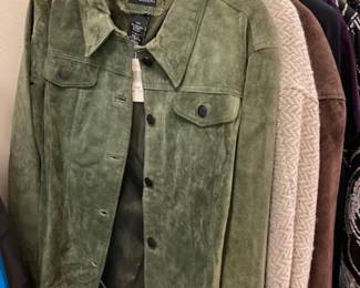 Suede jacket, new with tags