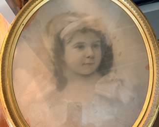 Antique photo in gold frame