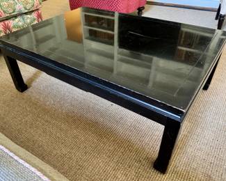 Black lacquer coffee table