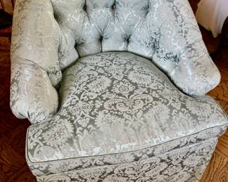 NC made blue upholstered club chair