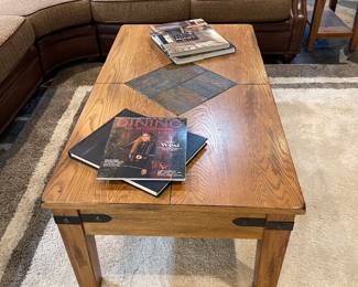 Coffee table and large rug